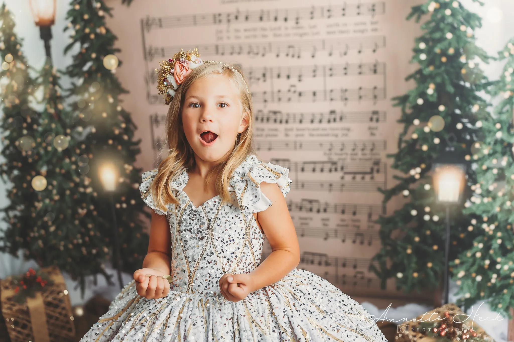 "Sweetheart Dance" - White Petal Length Dress  ( 6 Year - Petite 7 Year)