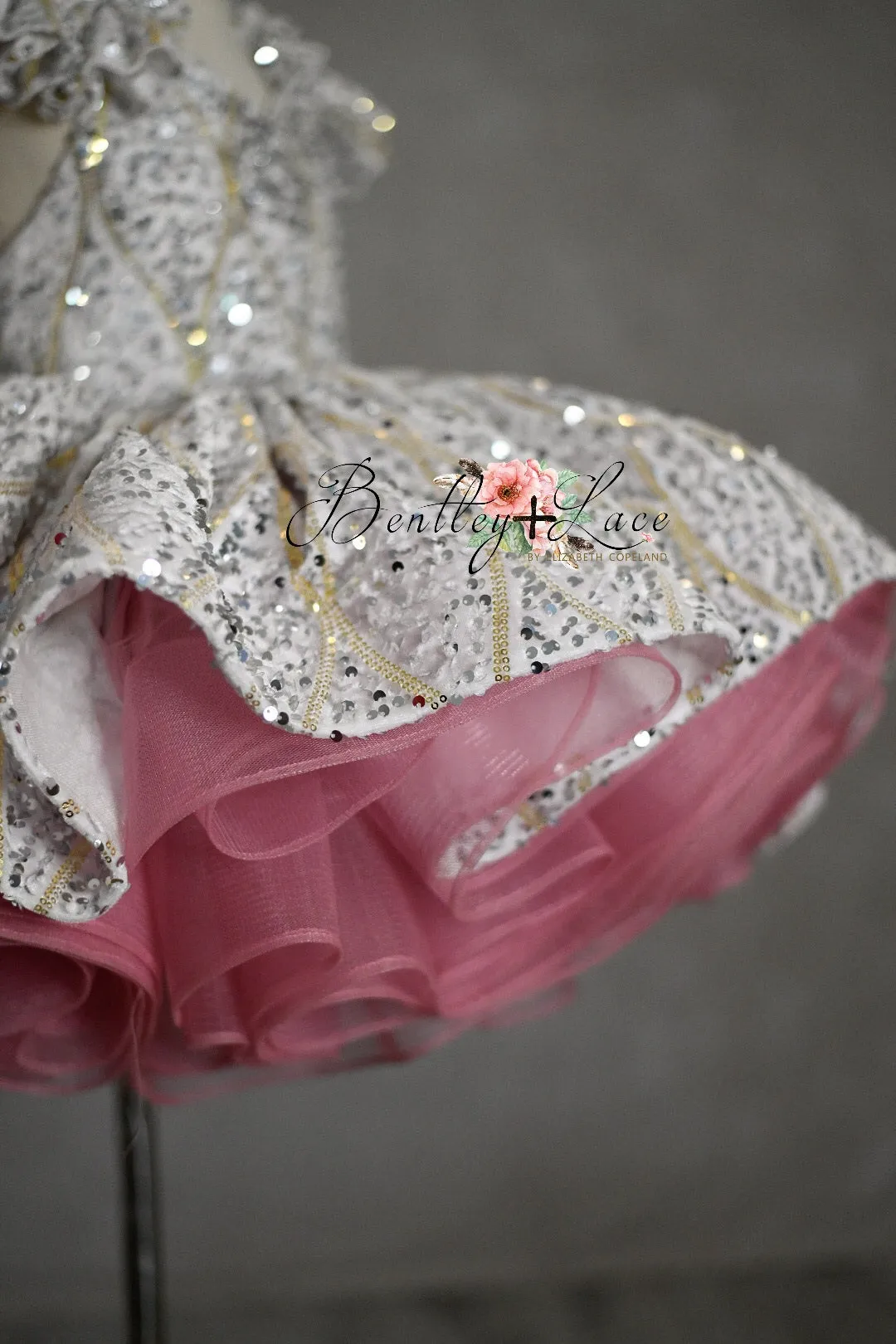 "Sweetheart Dance" - White Petal Length Dress  ( 6 Year - Petite 7 Year)