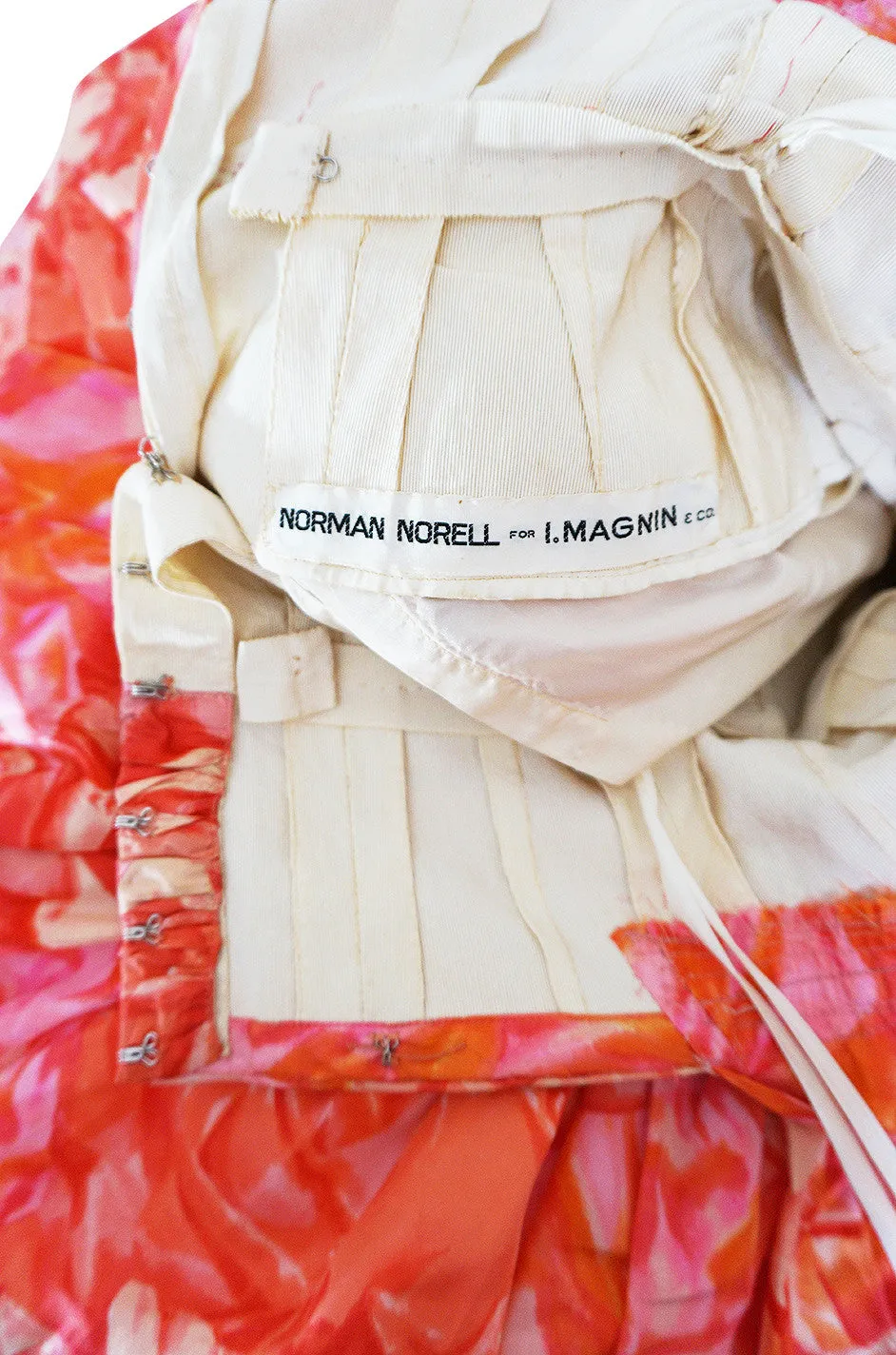 Rare c1958-1960 Norman Norell Silk Taffeta "Bubble" Dress