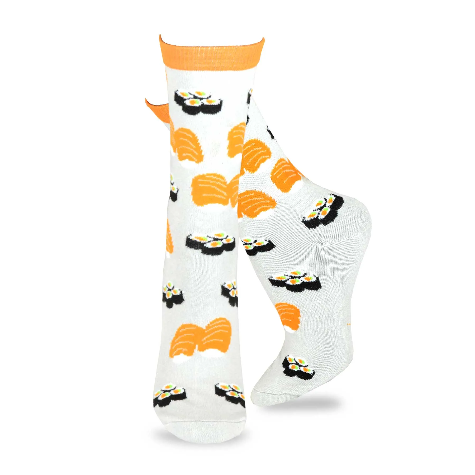 TeeHee Socks Women's Novelty Cotton Crew Sushi and Beer Can 3-Pack (11436)